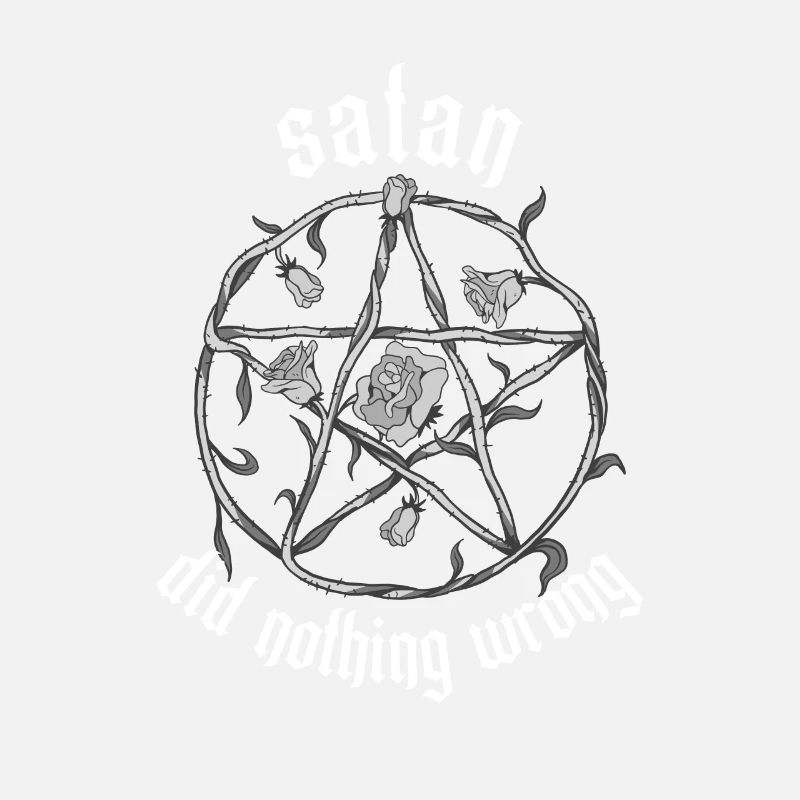 Satan did nothing wrong pentagram Goth