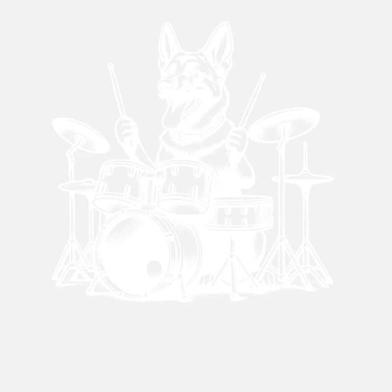 Conception de chien batteur Malinois cool