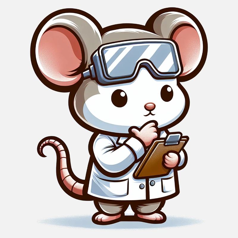 Cute Mouse Scientist