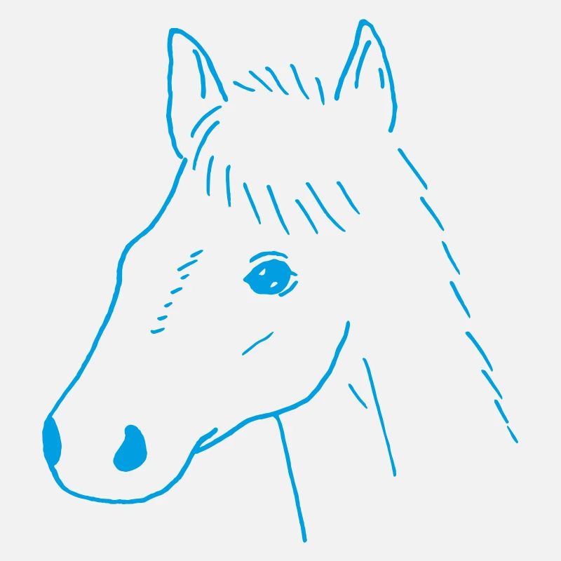 Dessin de tête de cheval