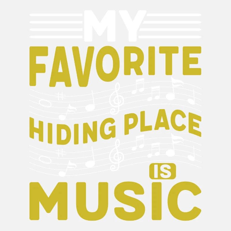 Ma cachette préférée est la musique