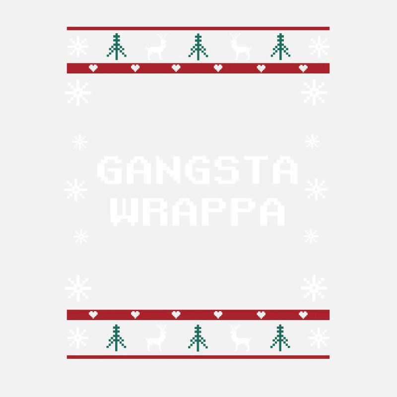 Gangsta Wrappa Père de Noël Blagues Jeu de mots de Noël