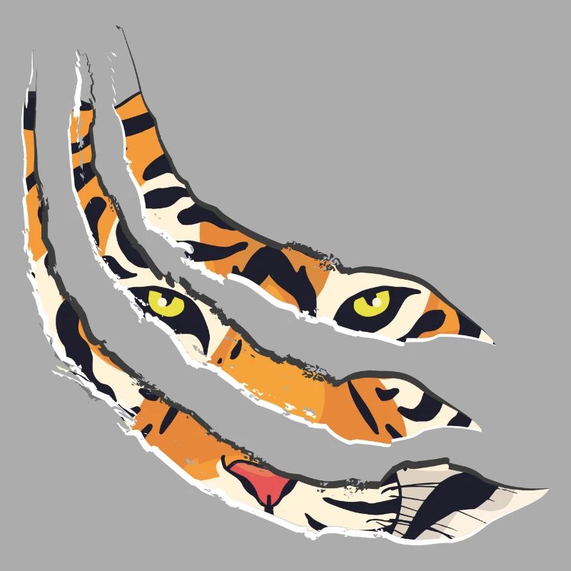 Tiger claw tiger pattern claws gift idea