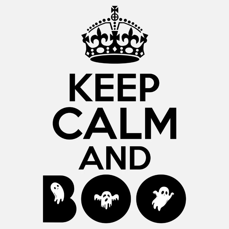 keep calm and boo halloween themed design