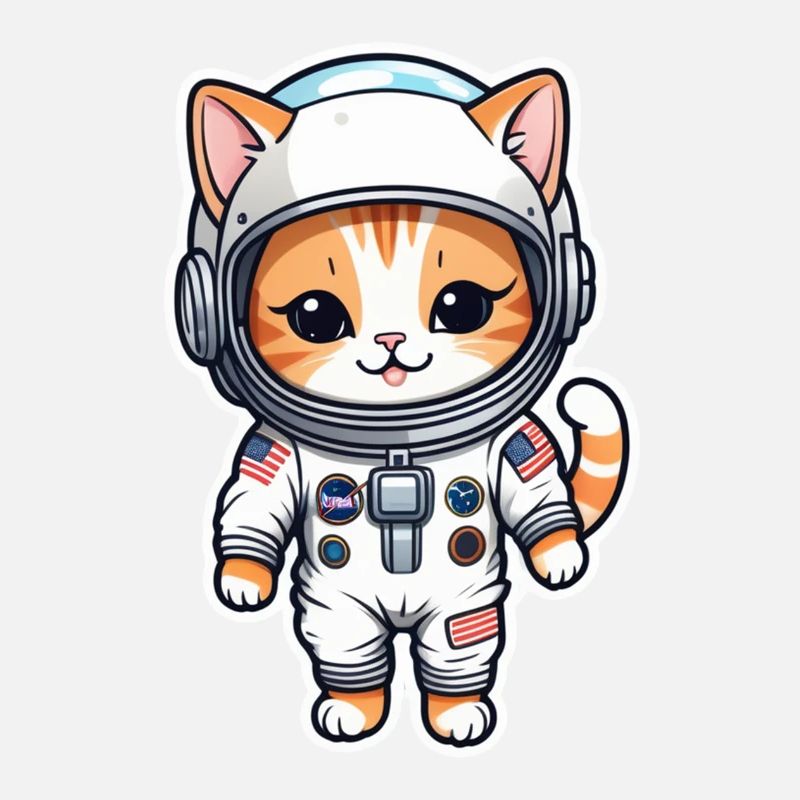 chat astronaute - espace