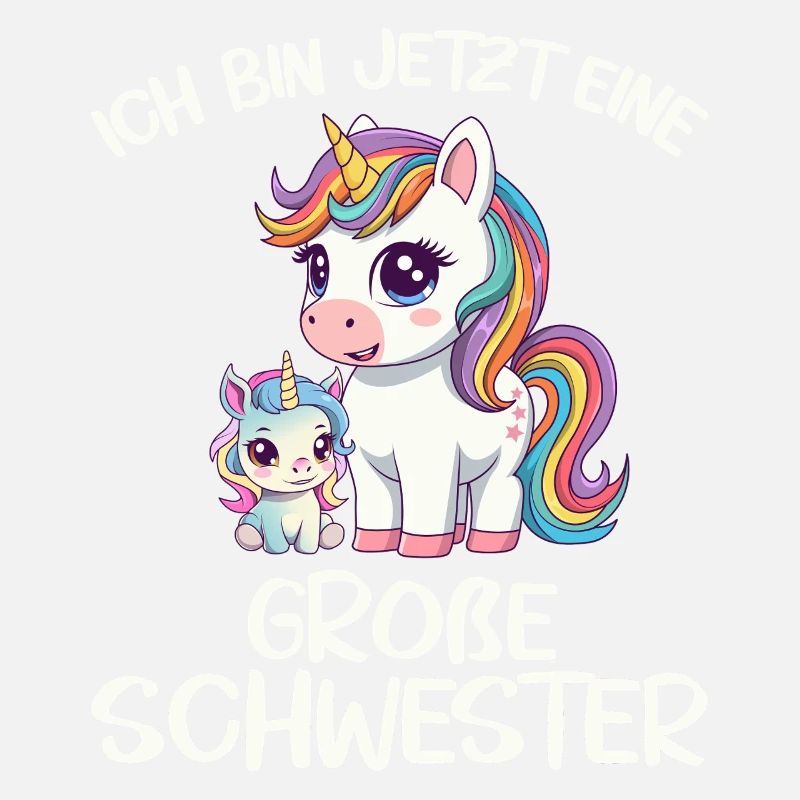 Einhorn ich bin jetzt endlich eine große Schwester