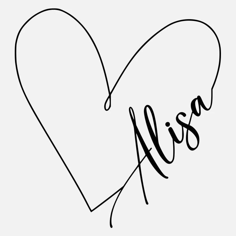 Alisa Name Heart Line