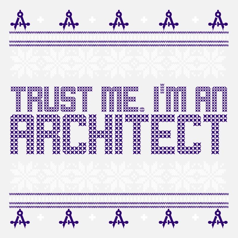 Architecte laid noël pull, professions zirkel