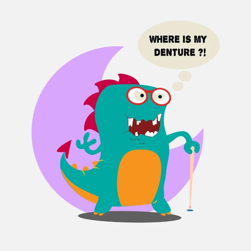 Where is my Denture Doodle Art