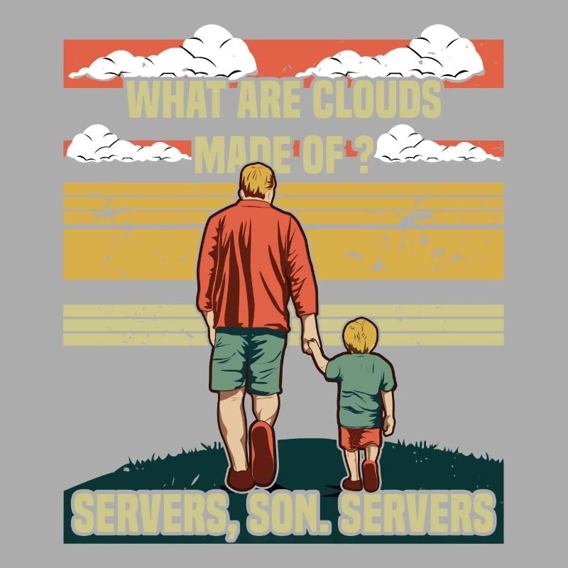 Programmierer Papa - Clouds Server Sohn