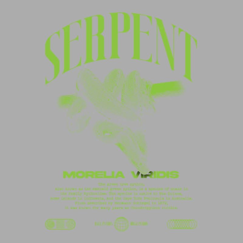 Green Tree Python Modern Reptile Keeper Streetwear