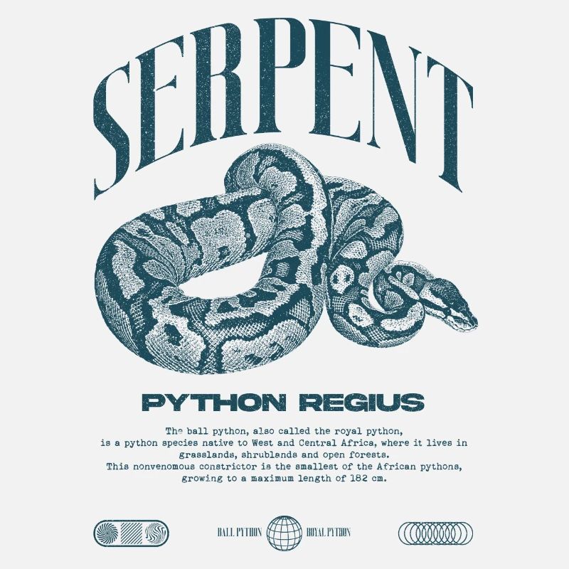 Ball Python Moderne Reptilienwärter Streetwear