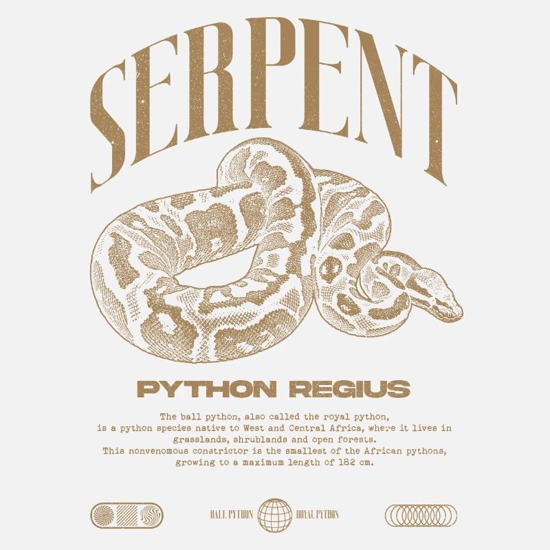 Ball Python Moderne Reptilienwärter Streetwear