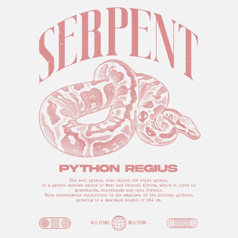 Ball Python Moderne Reptilienwärter Streetwear