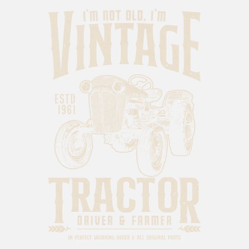 Oldtimer Traktor Bauer Geburtstag Jahrgang 1961