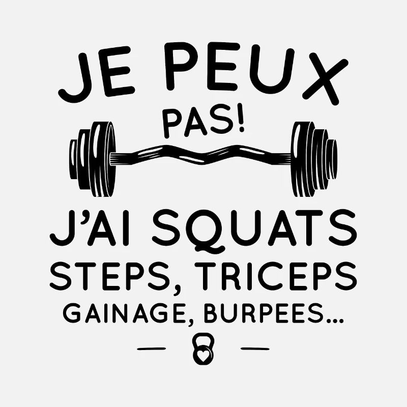 I can't I squats steps triceps ganage