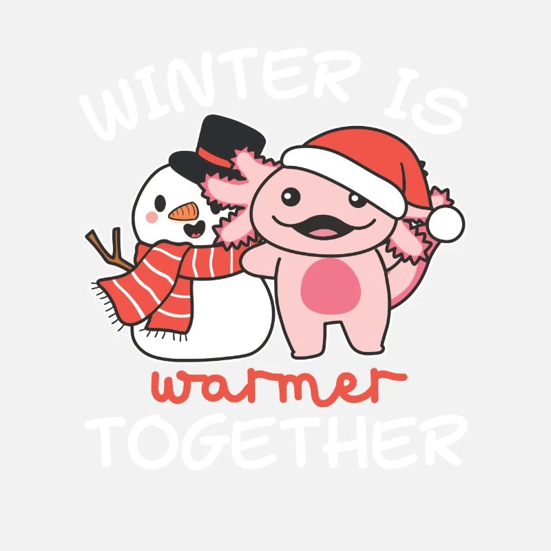 Axolotl L’hiver est plus chaud ensemble Schneemann