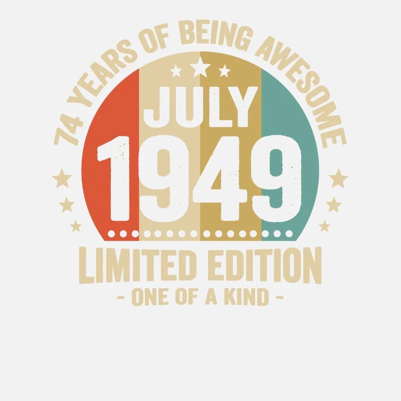 Juli 1949 74 Jahre Jubiläumsgeschenk