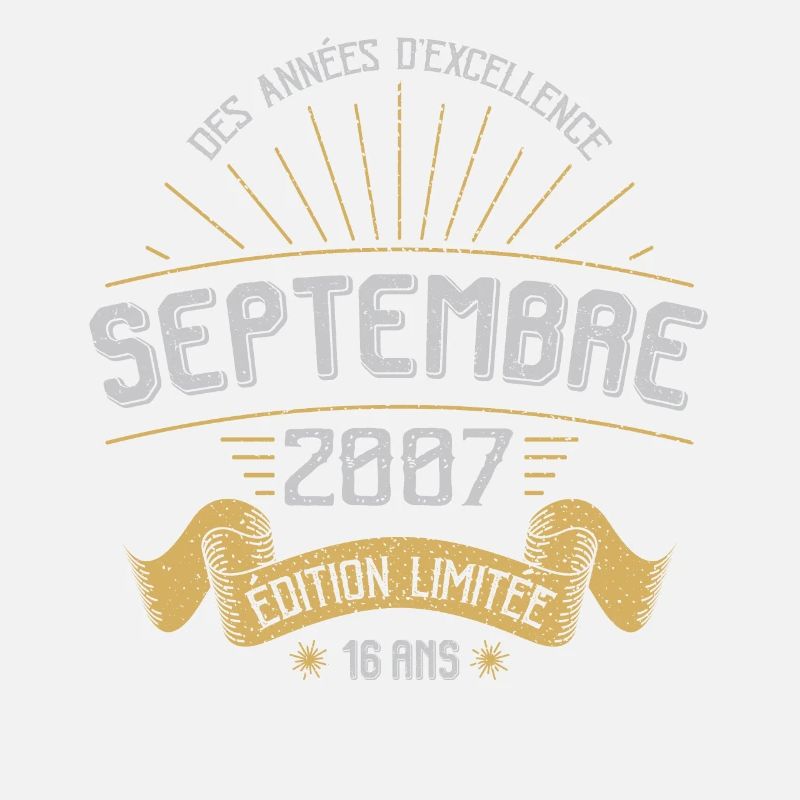 Septembre 2007 Original Idée Cadeau Anniversaire