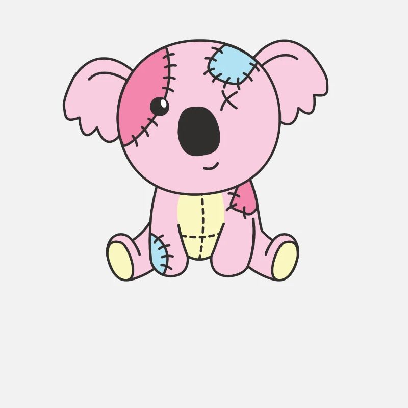 Kawaii Gothique Koala Pastel Goth