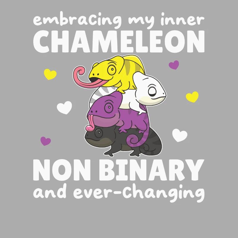 Nonbinary Chameleon Flag Pride LGBTQ Non Binary