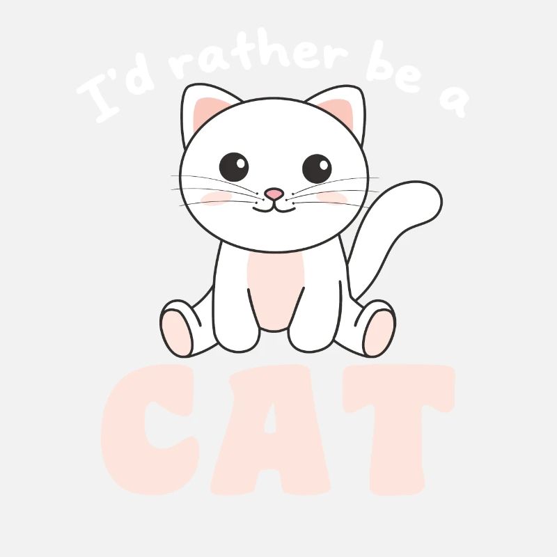 Je préfère être un chat - chat mignon