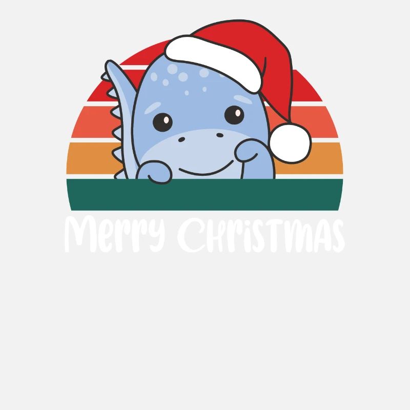 Joyeux Noël Retro Dino Noël