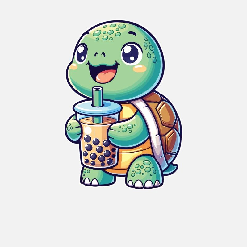 Kawaii Turtles Bubble Tea Boba Turtle