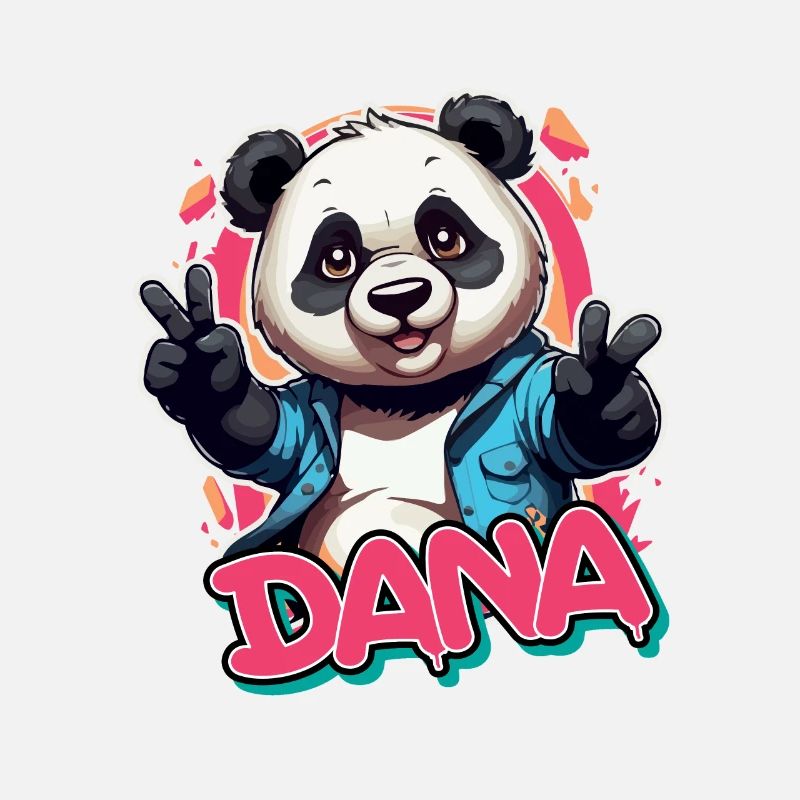 DANA - Schöner Mädchen Name mit coolem Panda
