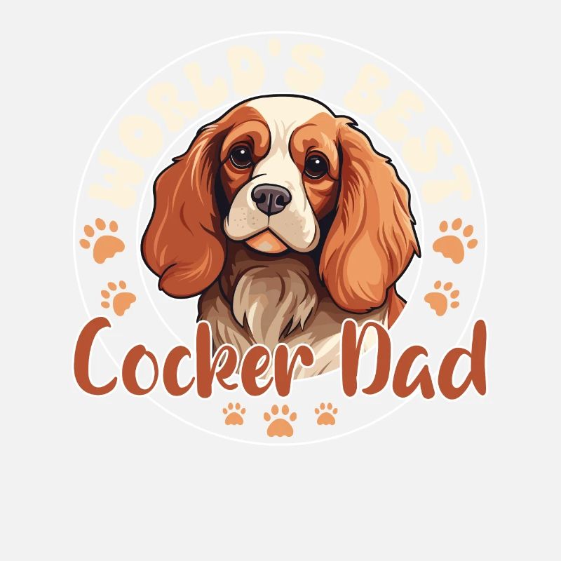 Cocker Spaniel Groovy Cocker Dad