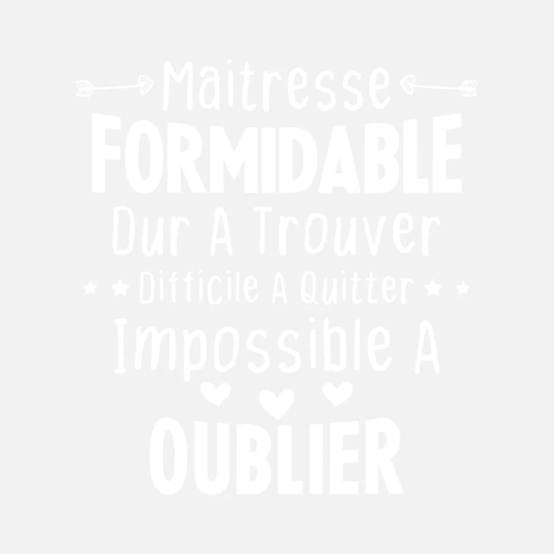 Maîtresse formidable cadeau Maîtresse d'école