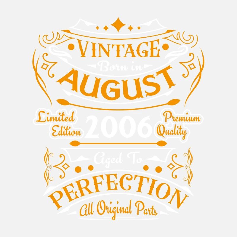 August 2006 Vinatge Birthday Gift