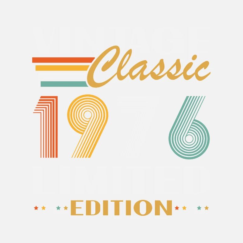 1976 Vintage Retro Jubiläumsgeschenk