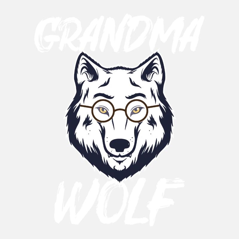 Grandma Wolf White Direwolf Glasses Gift