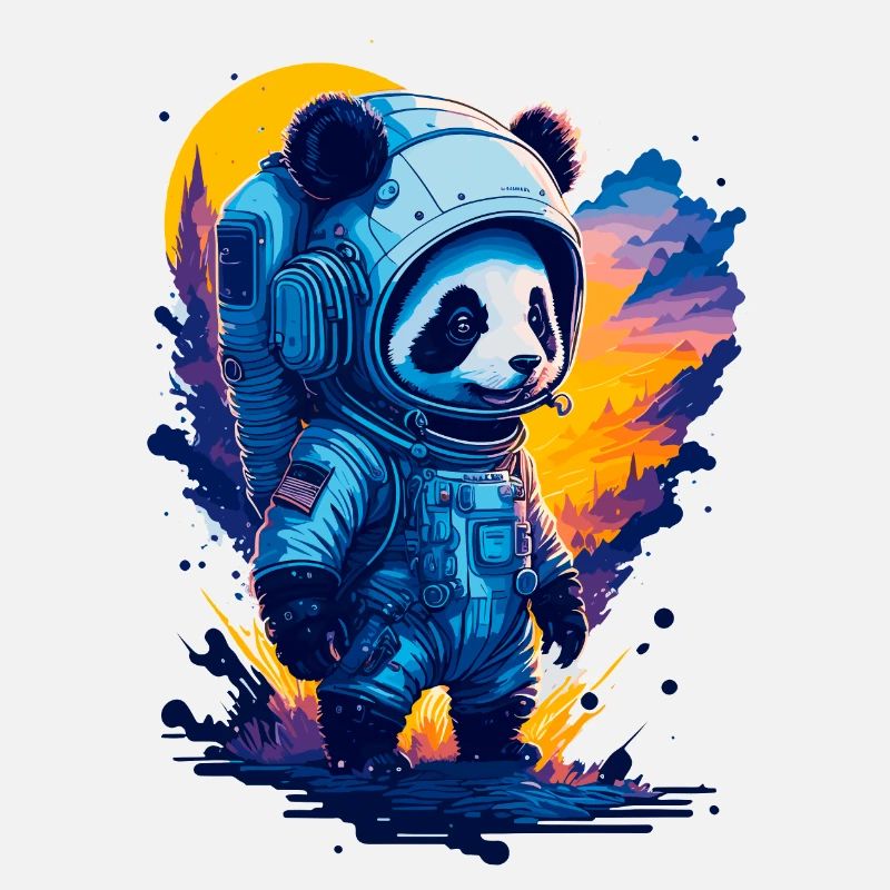 Mignon Panda Astronaute