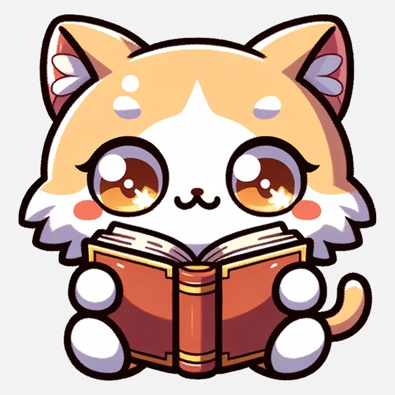 Katze liest Buch Kätzchen Bodysuit Druck