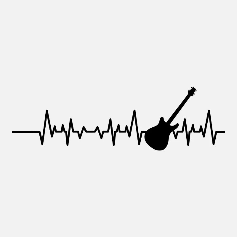 Meilleur jamais Rock Guitar Music Gift Note Pulse