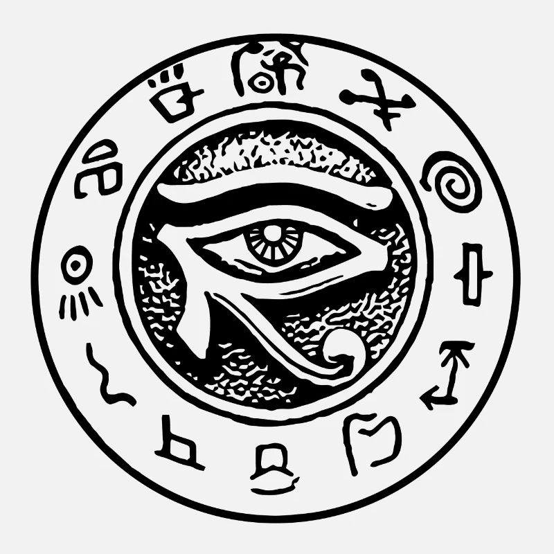 oeil d'horus oeil de rah hiéroglyphes egypte