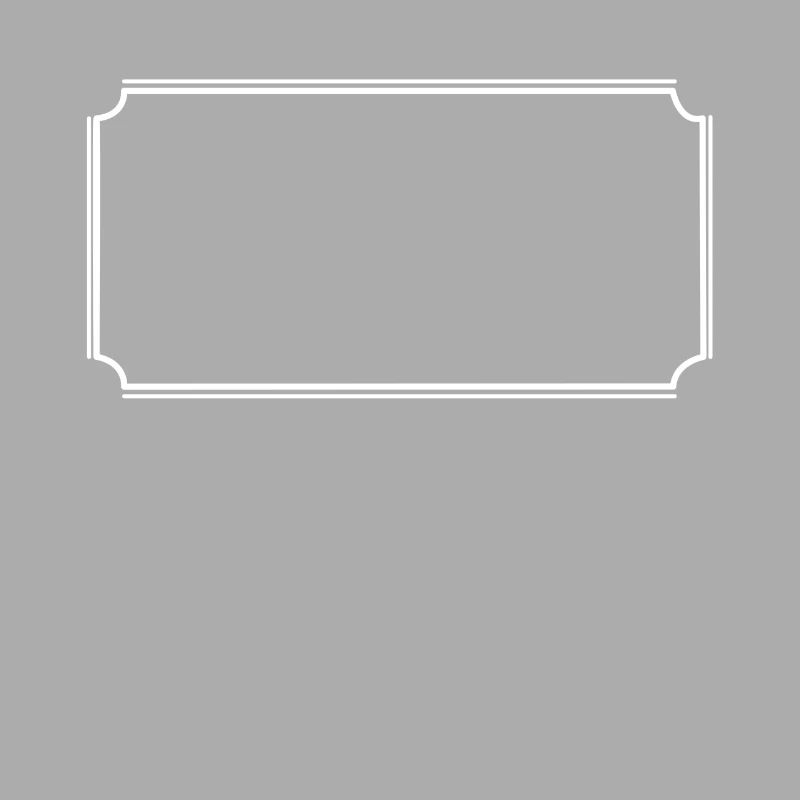 Angular frame in white basic text