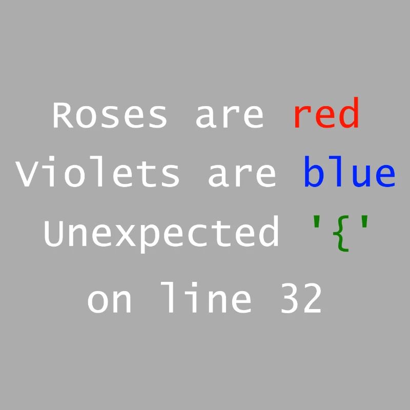 Unexpected on line | Programmer Computer Scientist