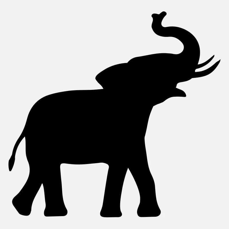 Idée cadeau silhouette éléphant éléphant