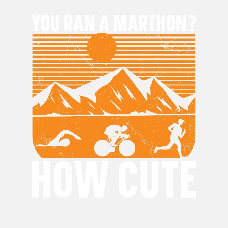 Vous courez un marathon comme un triathlon mignon