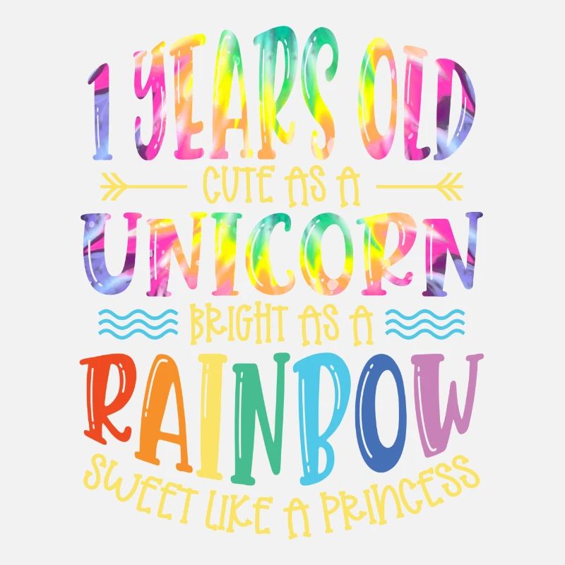 1 Jahre Alt Niedlich Wie Ein Einhorn Hell Wie Ein