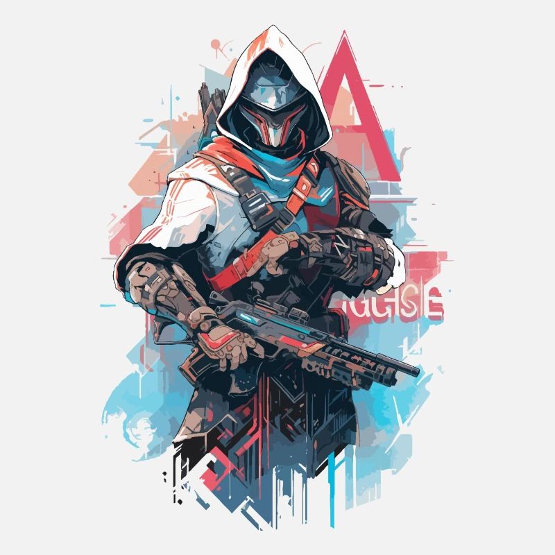Epic Gamer Cyber Assassin Punk with Armor