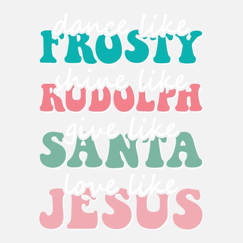 Danse de Noël comme l’amour glacial comme Jésus