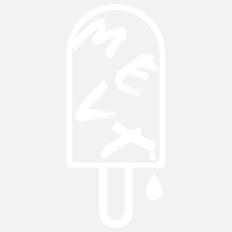 Eiscreme - Weiß/ schmilzt