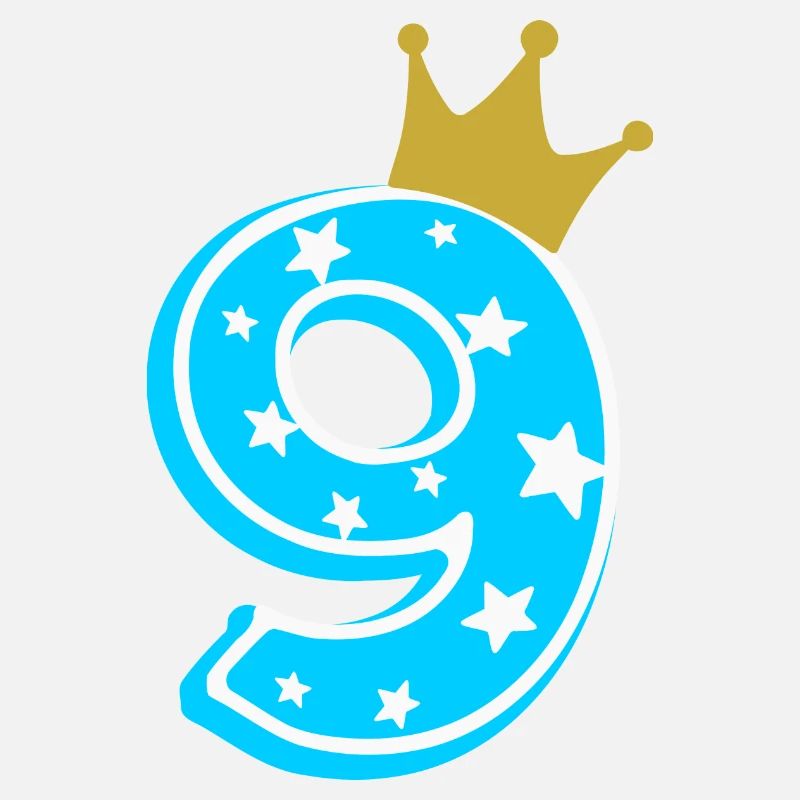 9 couronne 9e anniversaire 9 ans