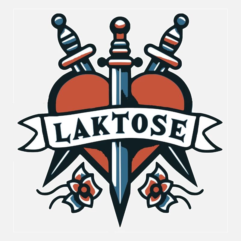 Lactose Tattoo 50 ' s Rockabilly Design
