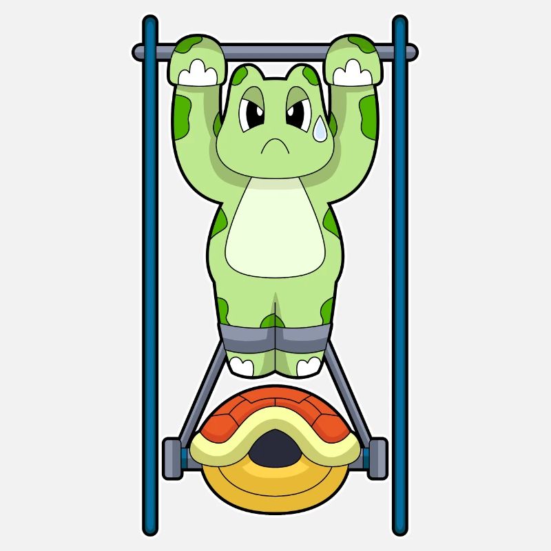 Tortoise Bodybuilder Pull-Up Fitness