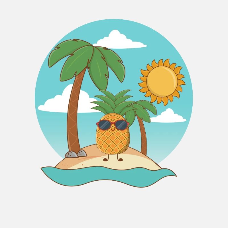 Ani auf der Insel Ananas Sommer